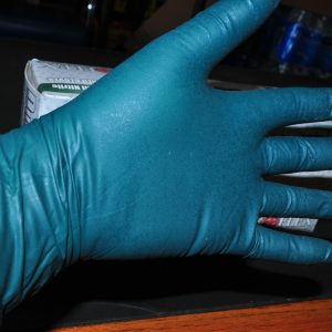 Gloves Microflex Dura Flock 8 mil Green Nitrile extra large 50 Pack DFK-608-XL