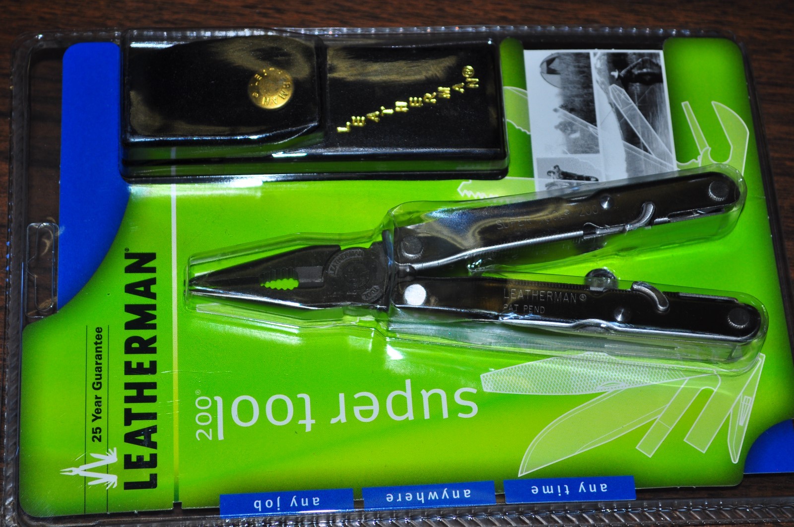 Leatherman Super Tool 200 release at 2001 with leather case original package USA