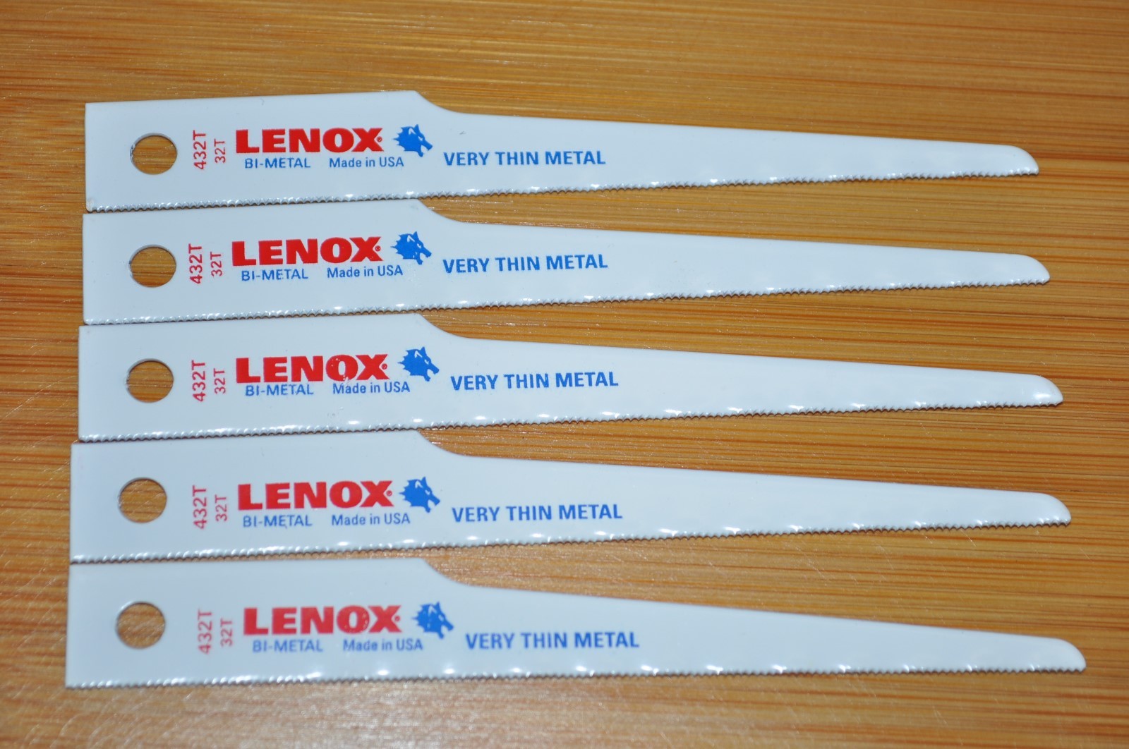 Lenox 432T Air Body Saw Blade 5pcs BI-metal Made in USA Thin Long Last Fast Cut