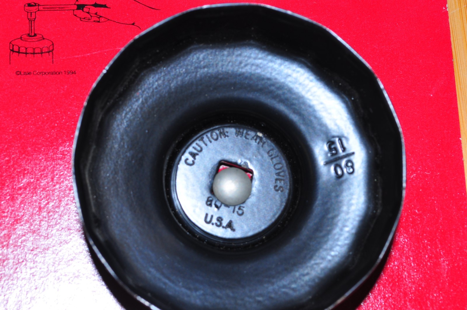 Lisle 54720 80 mm 15 Flute End Cap Filter wrench for Honda, Mazda, Datsun USA