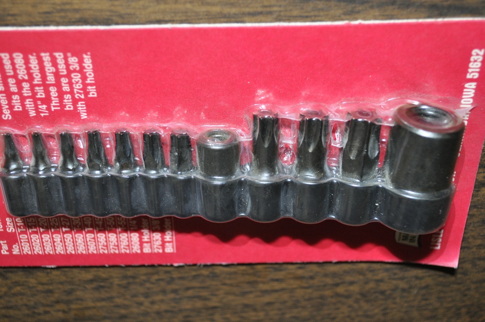 Master Tamper Resistant Torx Bit T10 to T55 Tamper Proof Lisle 26530 Made in USA