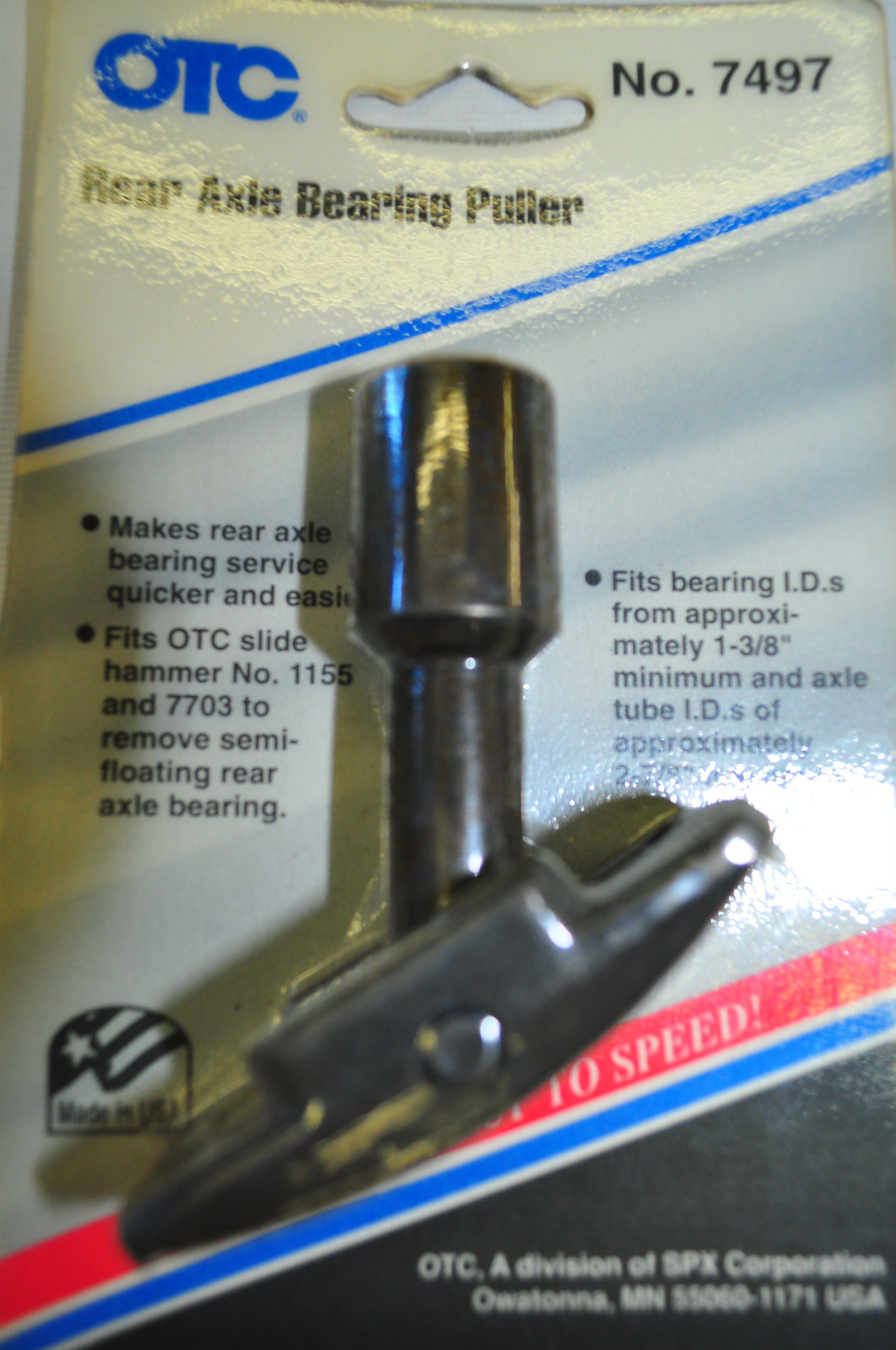 OTC 7497 REAR AXLE BEARING PULLER MAX OD 2-7/8" MADE IN USA