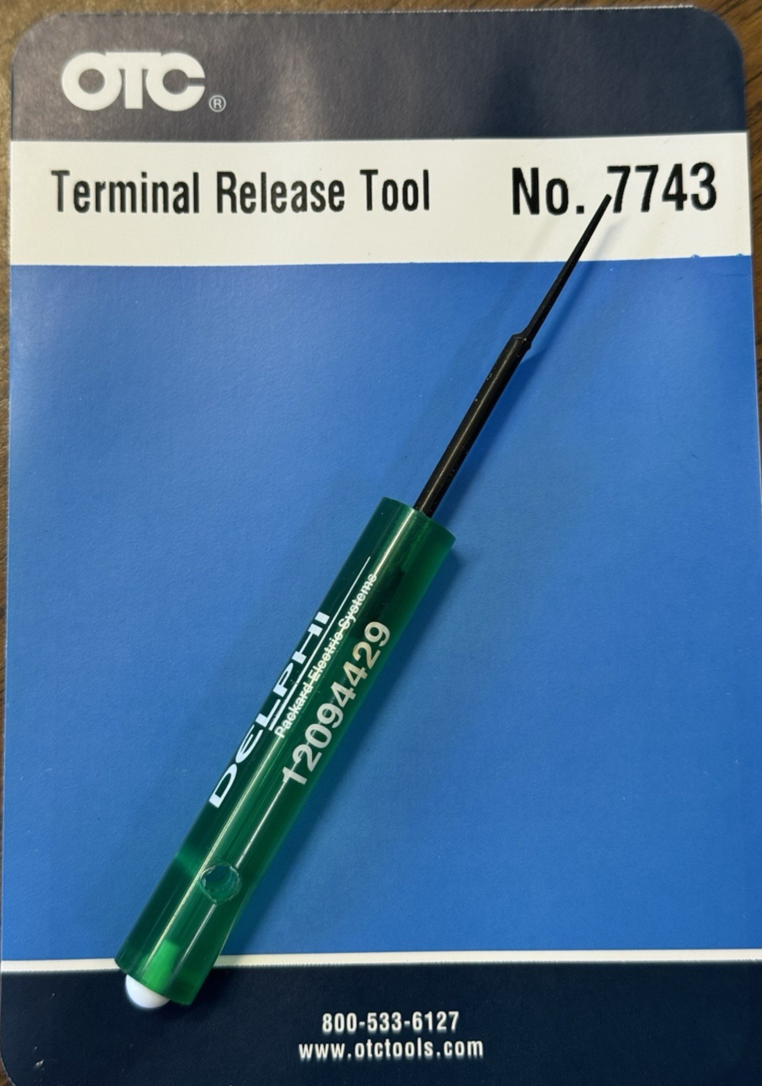 OTC 7743 Terminal Release Tool - Body Wiring Connectors HARNESS RELEASE TOOL