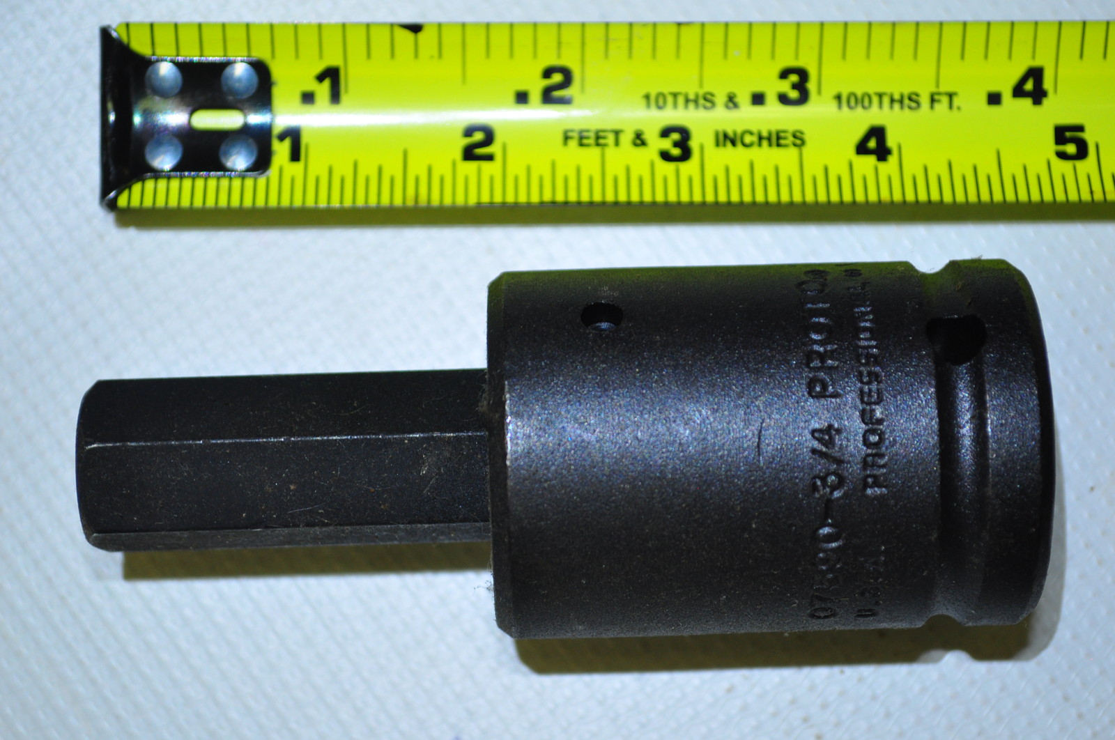 PROTO J075903/4 3/4" HEX KEYx 4-3/8"  BIT 3/4" Drive Imact hex bit Made in USA