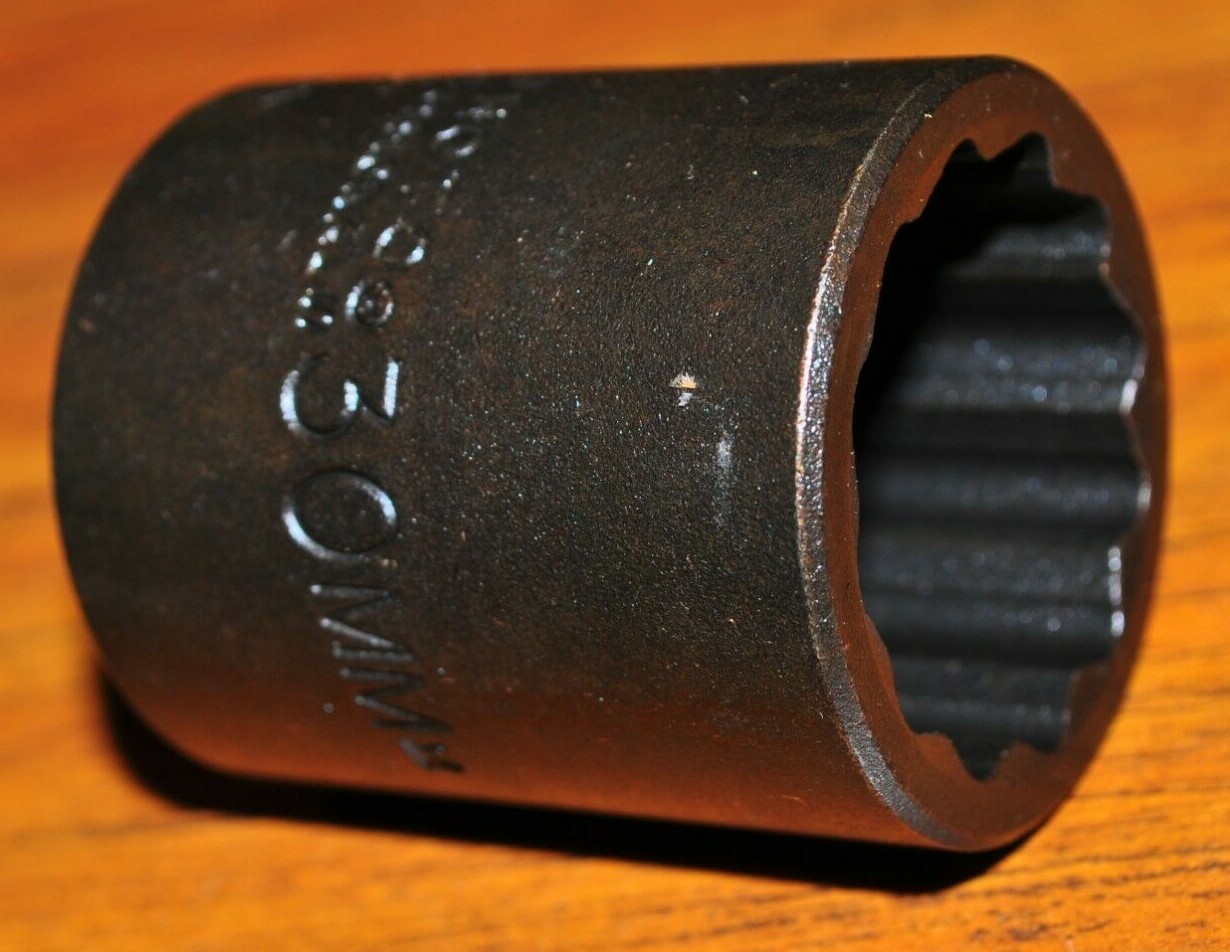 PROTO J7430MT 1/2" DRIVE THIN WALL IMPACT SOCKET 30 MM - 12 POINT