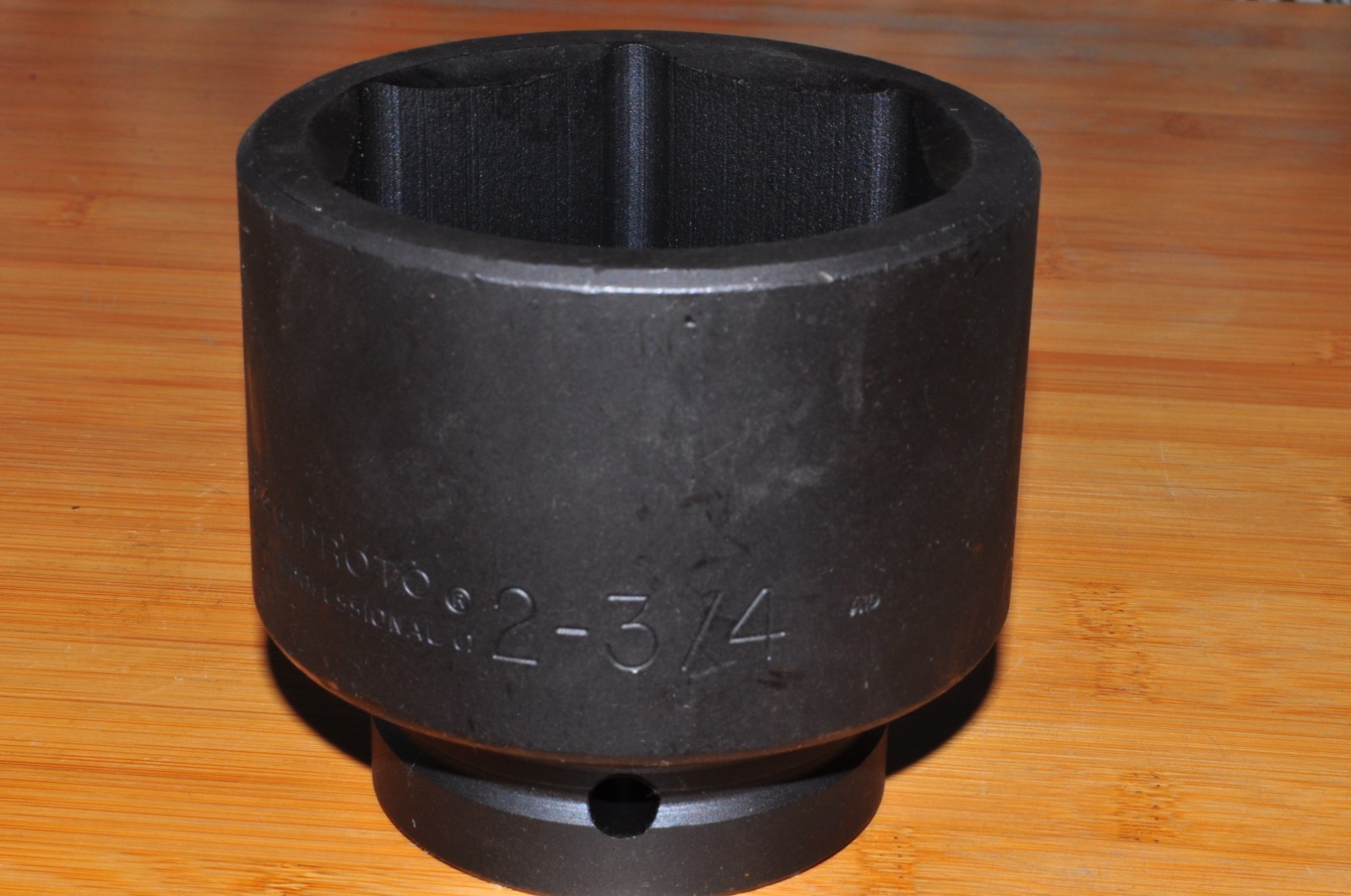 Proto Tools J10044 - Impact Socket - 2-3/4 in Socket, 1 in Drive, 6 PT, Black Ox