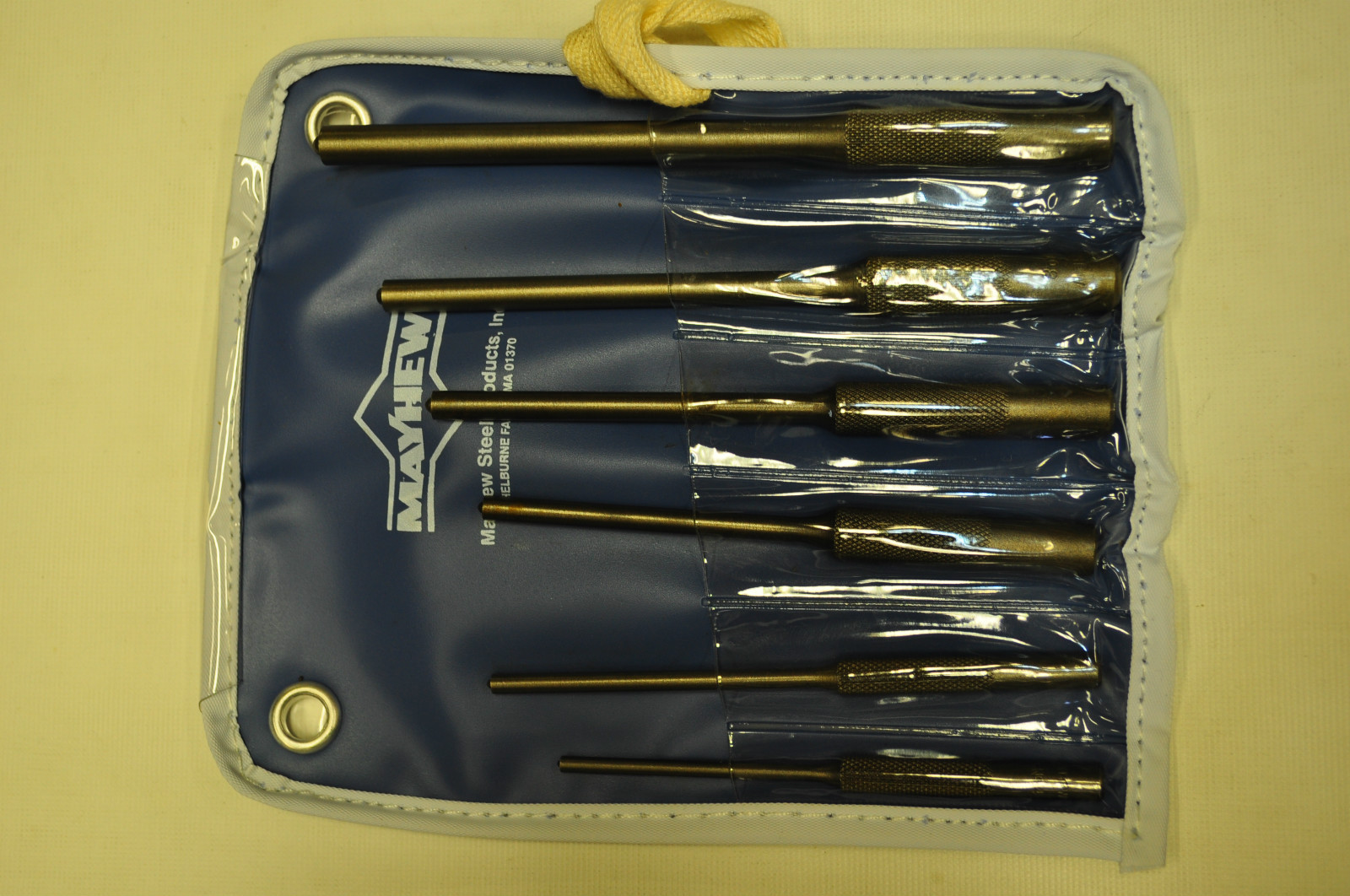 ROLL PIN PILOT PUNCH SET 6 PCS  MAYHEW 62250  MADE IN USA