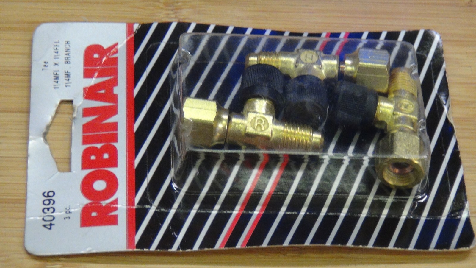 Robinair 40396 Acess Tee 1/4 in MFL Branch with Core x 1/4 in MFL Run x 1/4 in F
