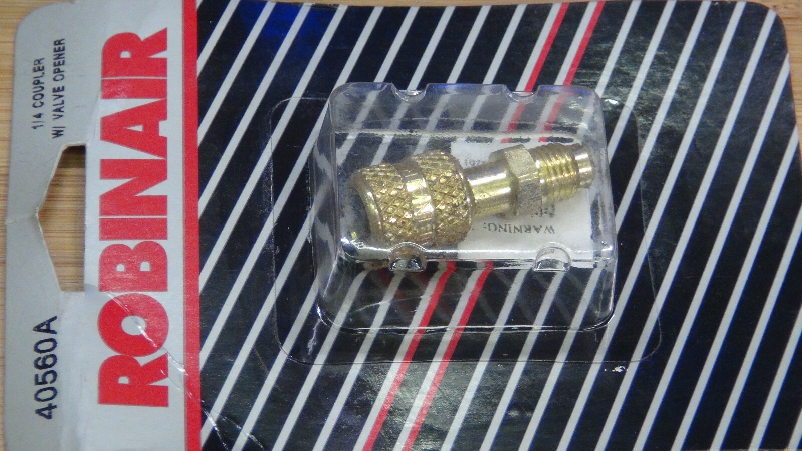 Robinair 40560A 1/4"MFL x 1/4" FFL Straight Acess Style A/C Adapter Made in USA