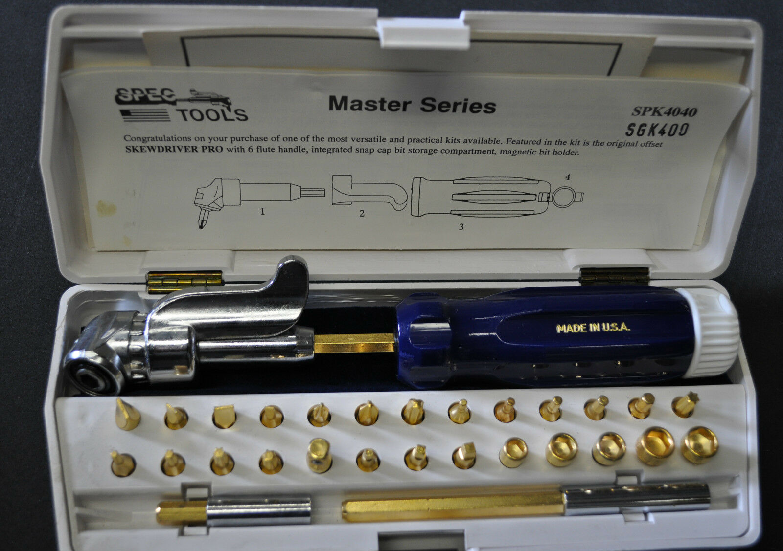 SGK-400 Skewdriver Gold Marine Angle Driver kit Corrosion,Ultra Violet Resistant 