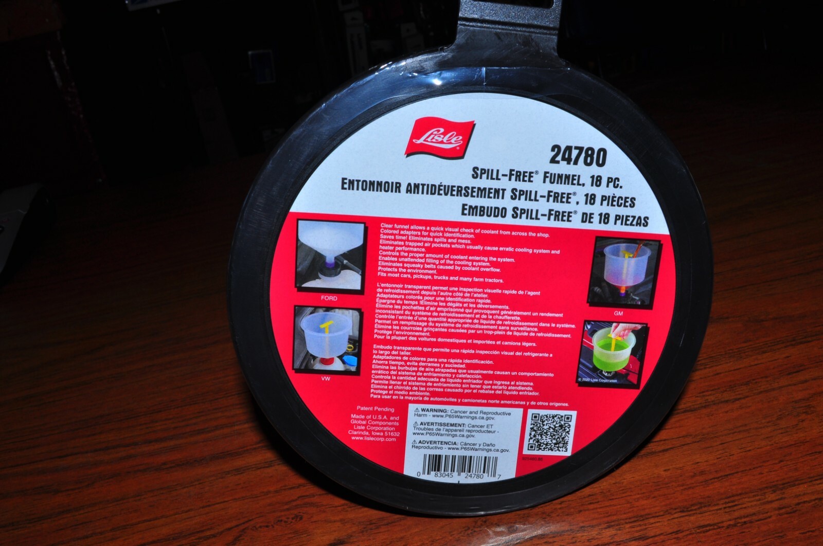 Spill-free Funnel, 18pc Lisle 24780 - Image 4