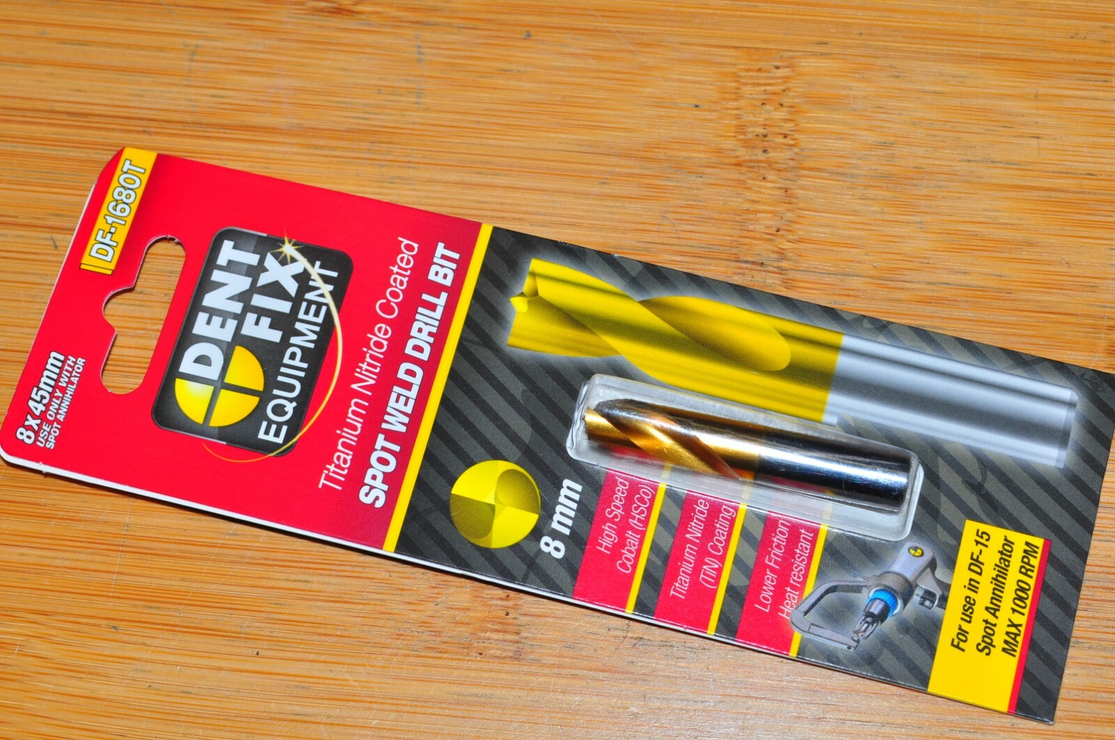 Spitznagel dent fix DF-1680T 8.0MM HSCO Titanium Spot Weld Drill Bit Germanymade - Image 4