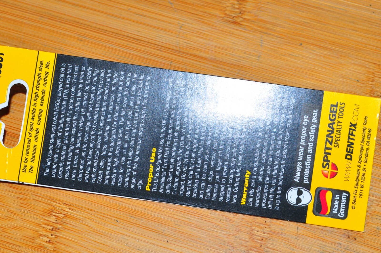 Spitznagel dent fix DF-1680T 8.0MM HSCO Titanium Spot Weld Drill Bit Germanymade - Image 7