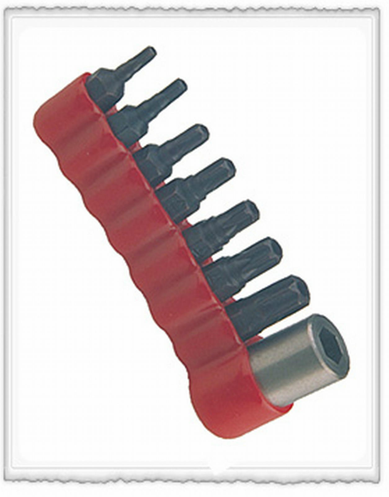 Torx Tamper Resistant Bit Set 8 Pc T10, T15, T20, T25, T27, T30, T40 & 1/4" Sq.D