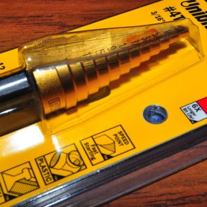 UNIBIT 4T STEP DRILL TITANIUM 12 hole sizes 3/16-7/8"  IRWIN 15104 MADE IN USA