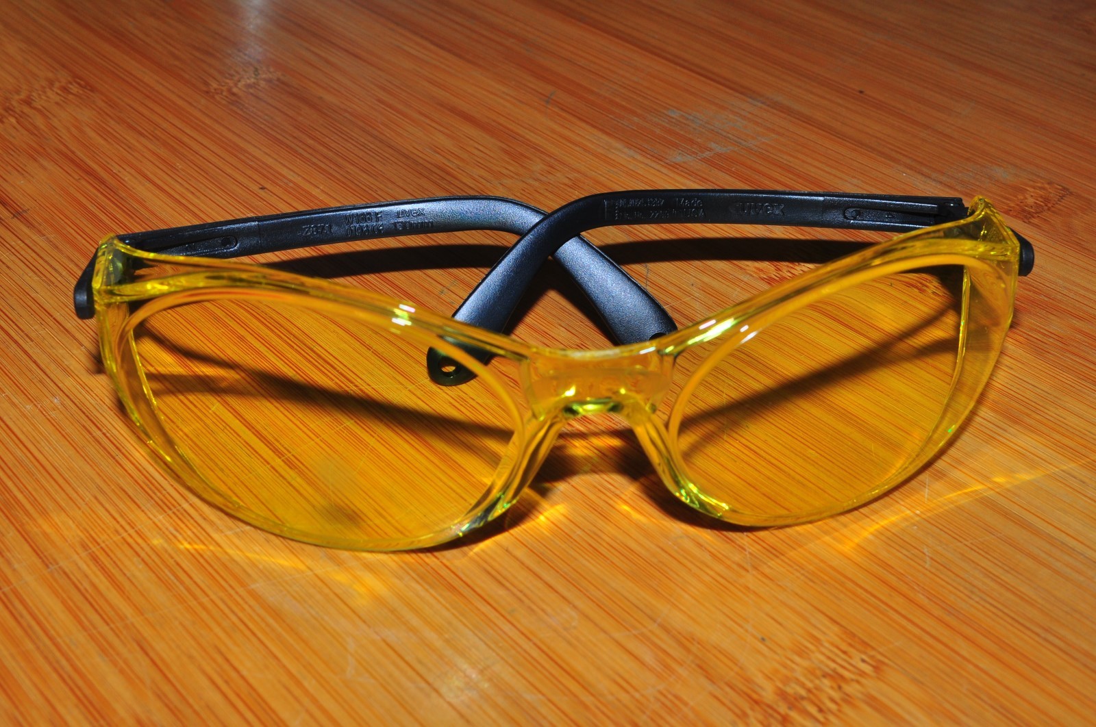 Uvex Eyewear Safety Sun Glasses Bandido S1732 Black/ Black Frame Amber lens New!