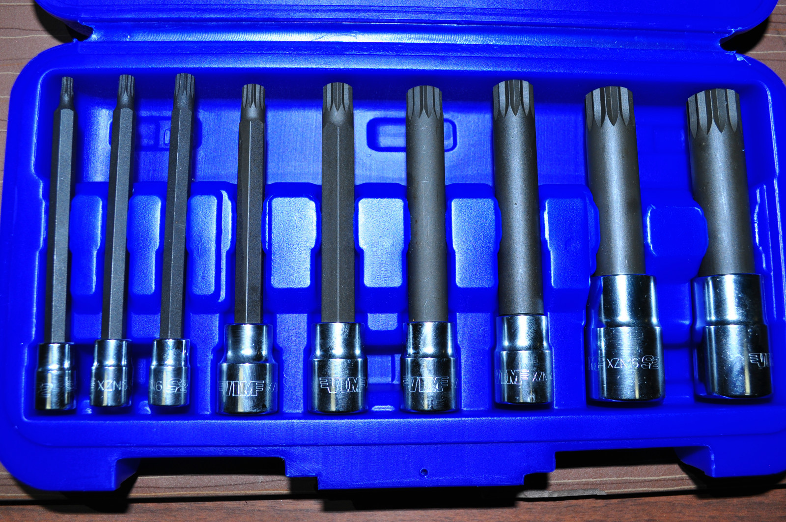 Vim XZN400 9 Piece 12-Point  Xzn Triple Square, Spline Drive Bit Set