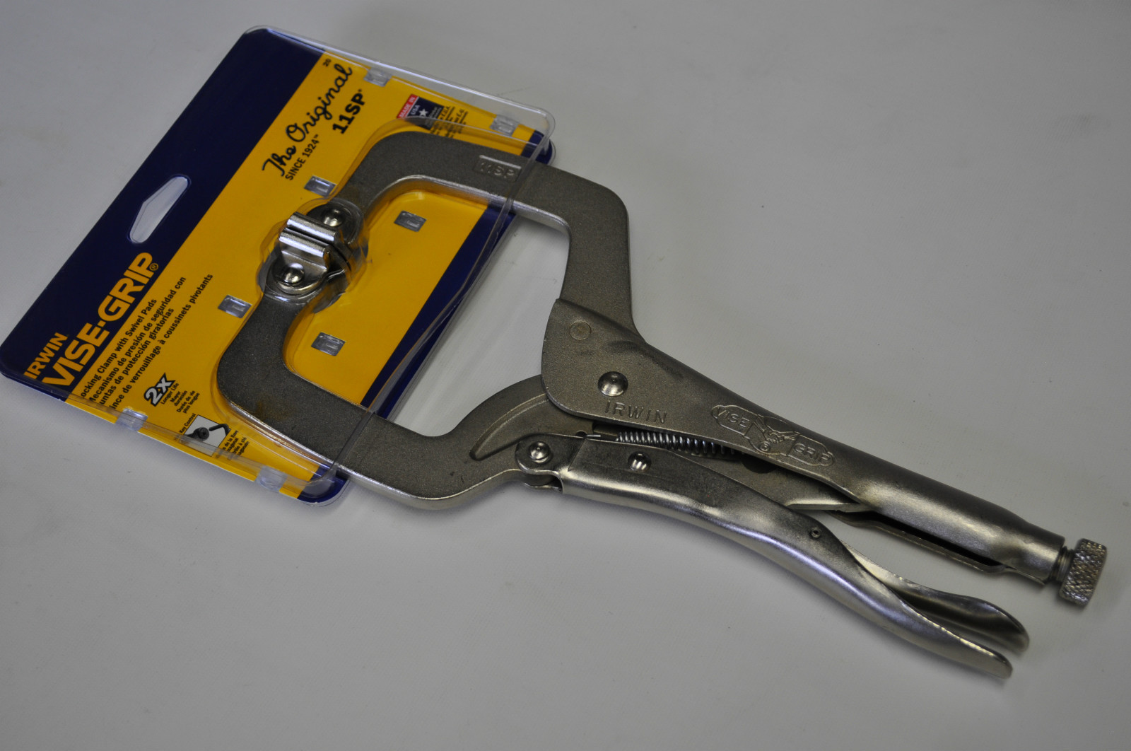 Vise Grip 11SP 11"Locking C Clamp with Swivel Pad  Made in USA  Rare