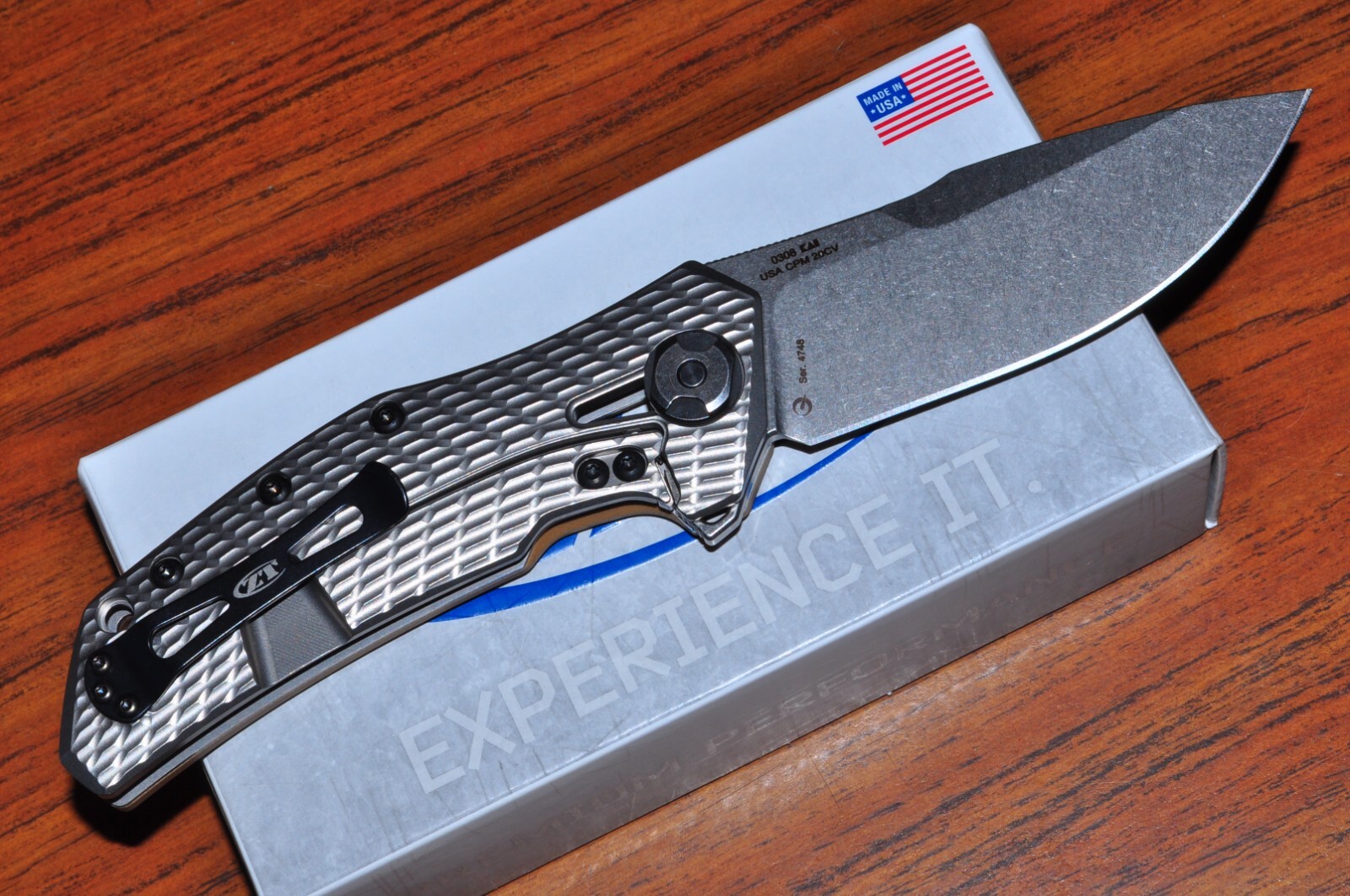 ZERO TOLERANCE KNIFE 0308 COYOTE KVT G10 TAN/20CV SW  KERSHAW MADE IN USA