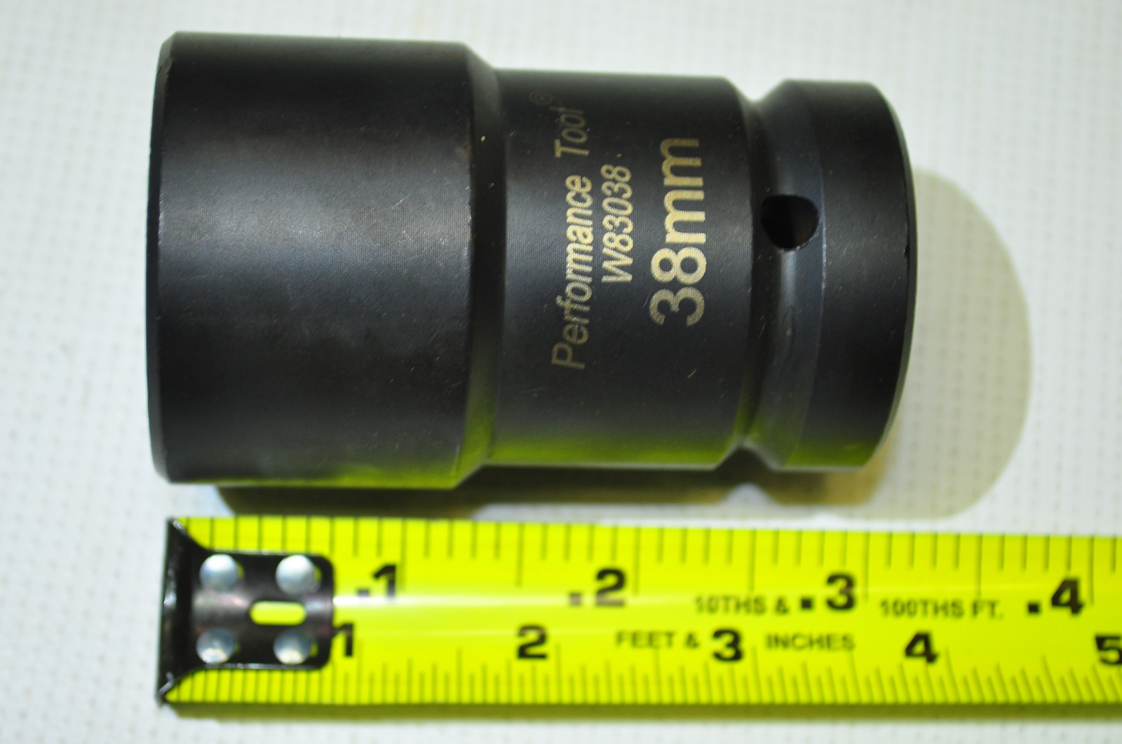 1" Drive Air Impact Budd Wheel Socket 38mm Hex W/ 20MM Square PER83038