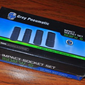 1/2" DR 4 PCS FLIP SOCKET 3/4 in.; to 1-1/16 in.;, 19mm, 21mm DEEP GREY PNEUMATI