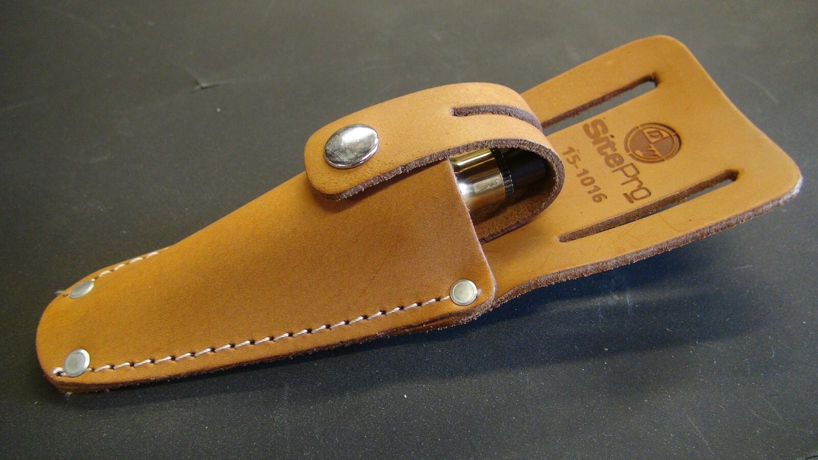 16 oz solid brass plumb bob with leather sheath Gam 15-016