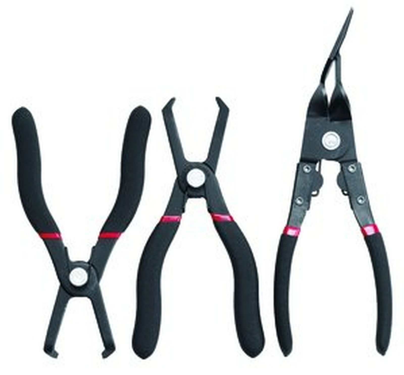 3 PCS PUSH PIN &  V DESIGN BODY CLIP PLIERS SET  KD 41850 BRAND NEW!