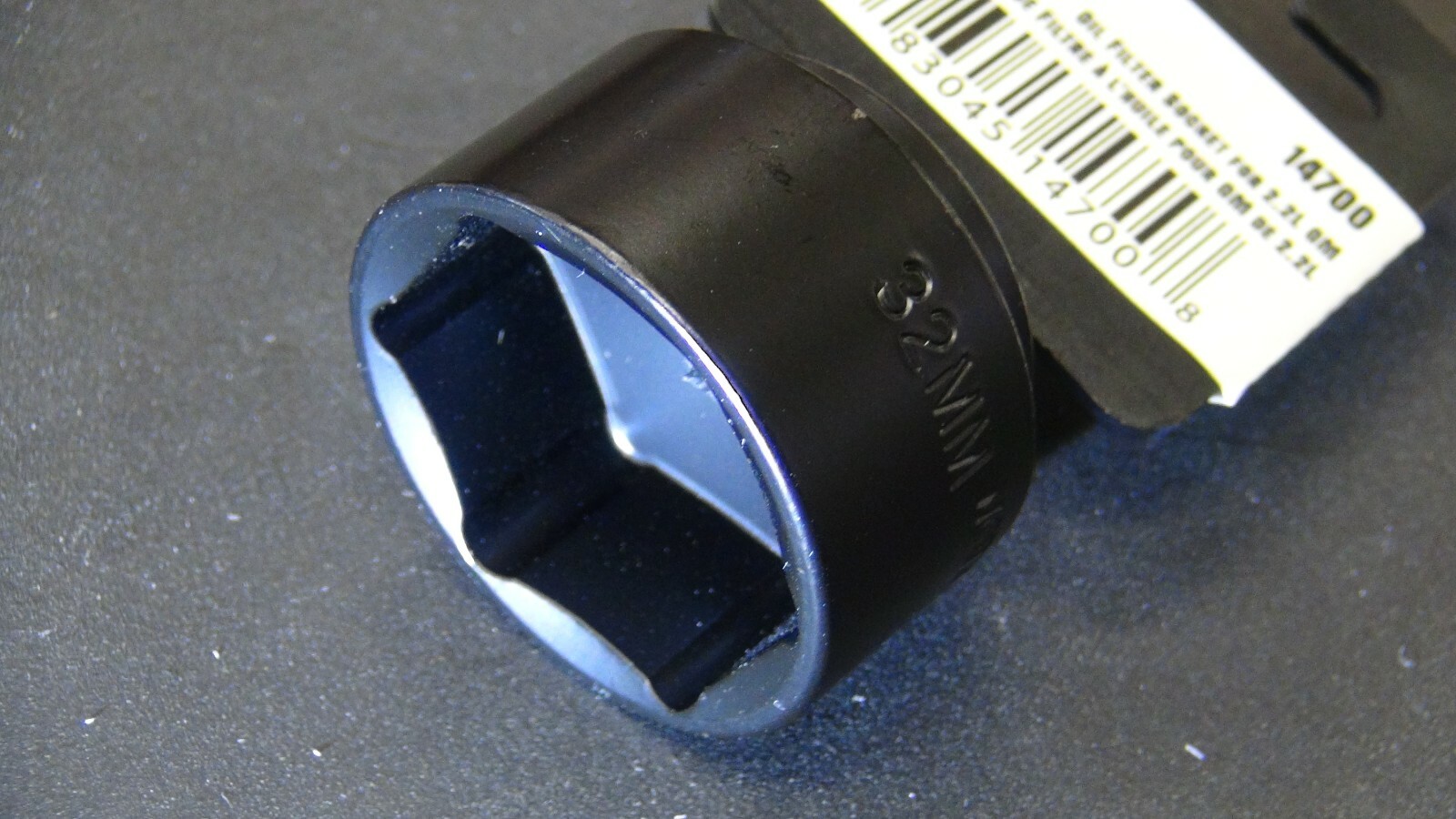 32mm Oil Filter Socket for GM 2.2L Ecotec Engines 3/8" Dr  Lisle 14700