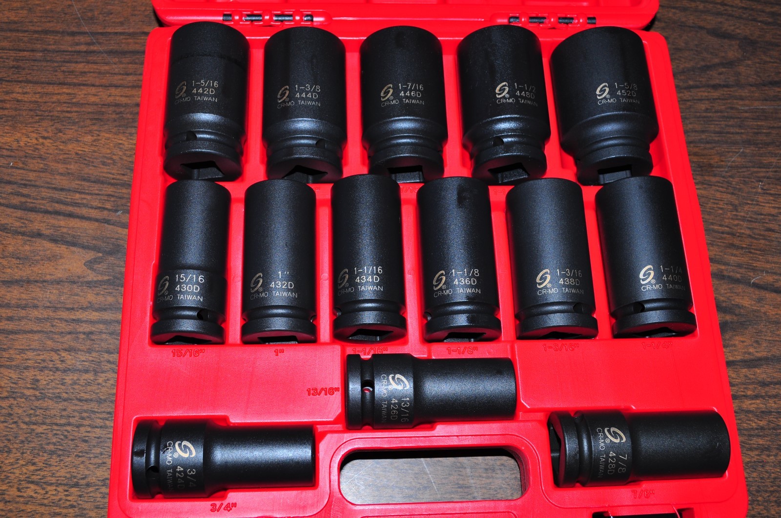 3/4" Drive 14 Piece Deep Impact Socket Set Sunex 4638