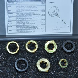 ATV AXLE END THREAD RESTORER KIT 7 pcs Axle rethread Die kit Kas801 Made in USA