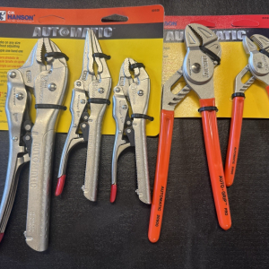 CH Hanson 80340 5 PCS Automatic Clamping Pliers Set IN A display