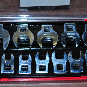 CROW FOOT WRENCH 12 PCS 3/8" DRIVE METRIC SET 8 MM TO 19 MM  I CROWFOOT SET
