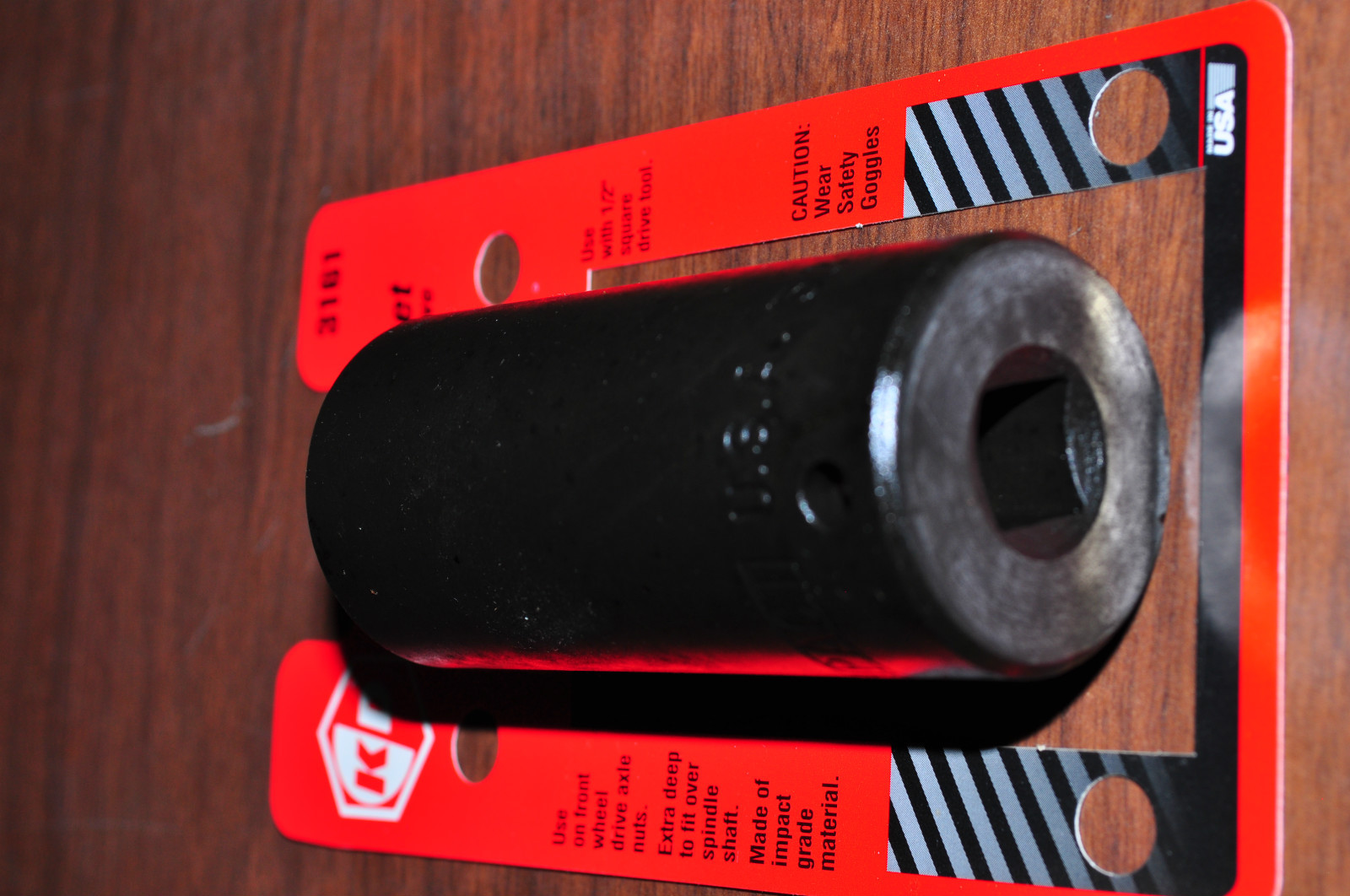 GM DEEP SPINDLE AXLE NUT SOCKET WRENCH 1-3/16" 30MM THIN WALL 1/2"DR KD 3161