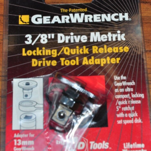Gearwrench 9208 3/8 In Drive x 19mm GearWrench Adapter as a Retachet Handle