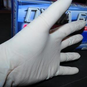 Gloves Dyna Grip Powder-Free Exam Grade Latex Disp Large100pk 8 Mil SAS 650-1003