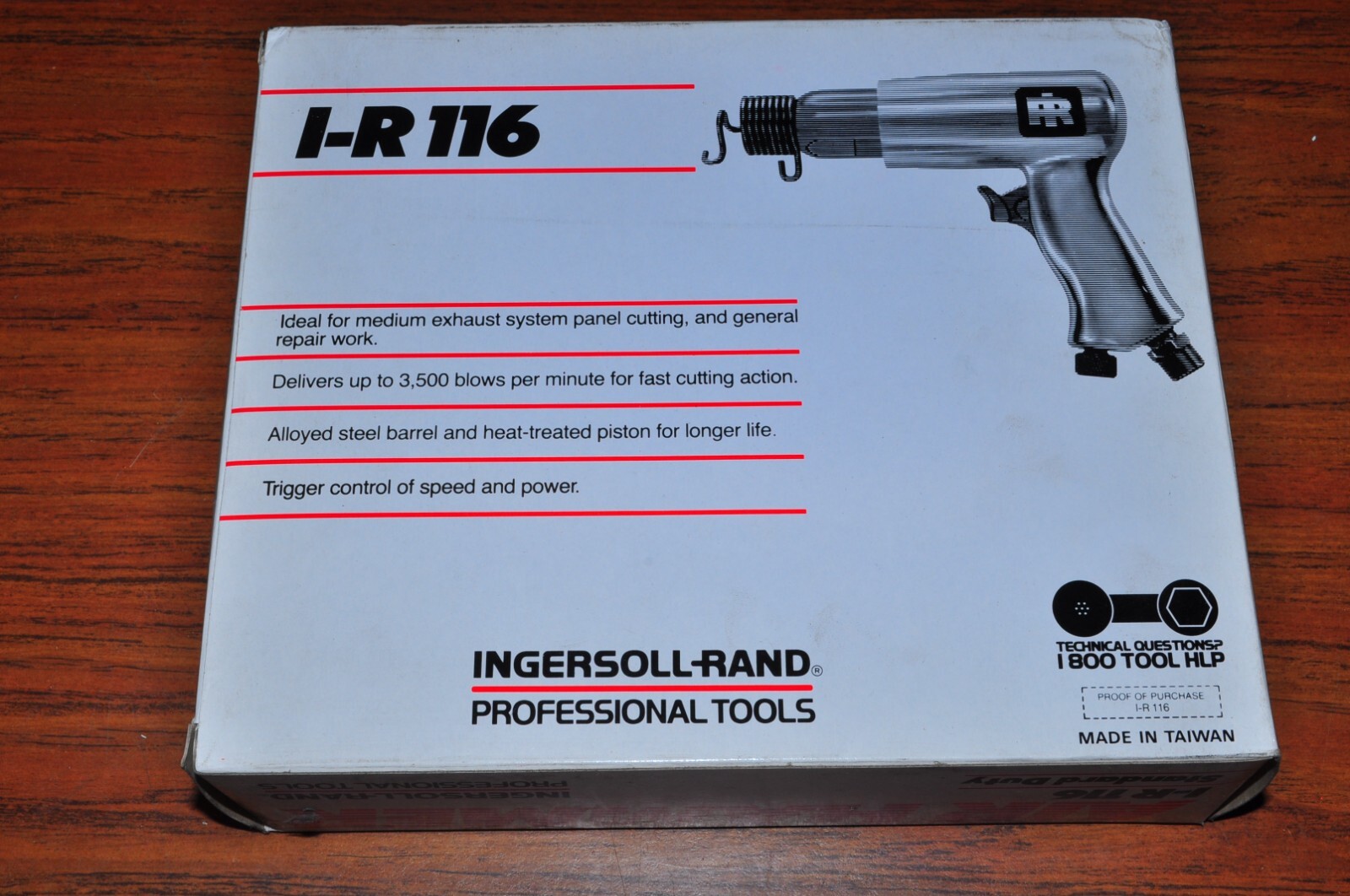 HAMMER AIR .401SHANK 11/16IN. BORE 3500BPM INGERSOLL RAND 116 - Image 3
