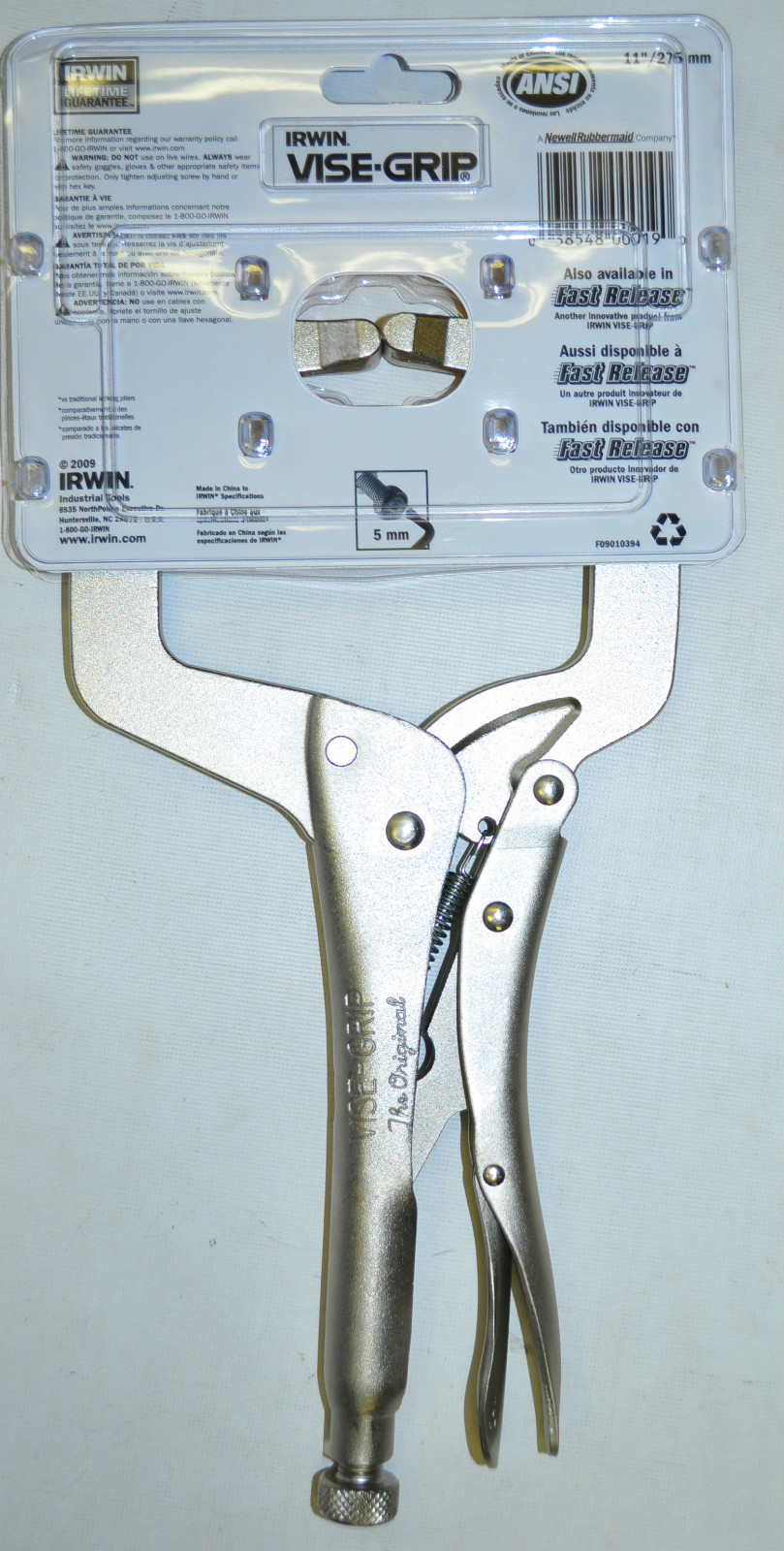 Irwin Vise Grip 11R 11" Locking C Clamp Locking Plier Original - Image 3