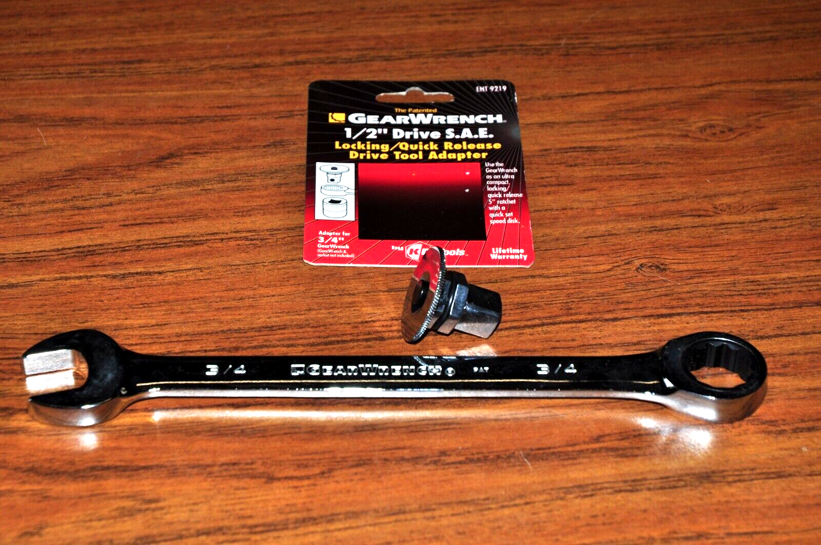 KD 9219 3/4" Ratchet Wrench Drive Socket Adapter Hex to 1/2" Inc 3/4" Gearwrench