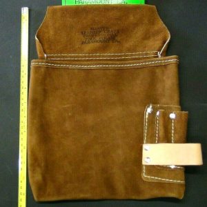 LEATHER Carpenter Construction Electrician Nail & Tool bag pouch  Mas RF344R