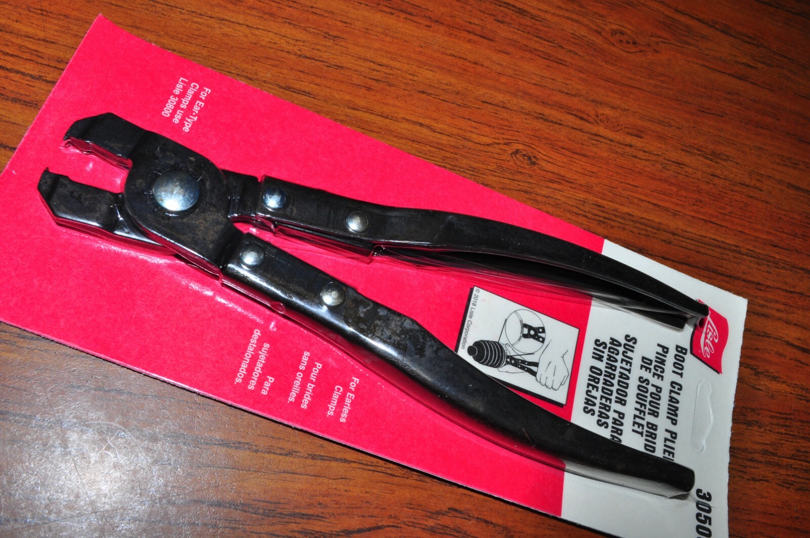 LISLE CV BOOT CLAMP PLIERS FOR EARLESS TYPE CLAMPS LISLE 30500. Made in USA