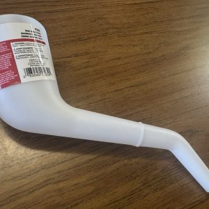 Lisle 17232 Right Angle Funnel 10" Tall Translucent Funnel with a 6-3/4" Offset