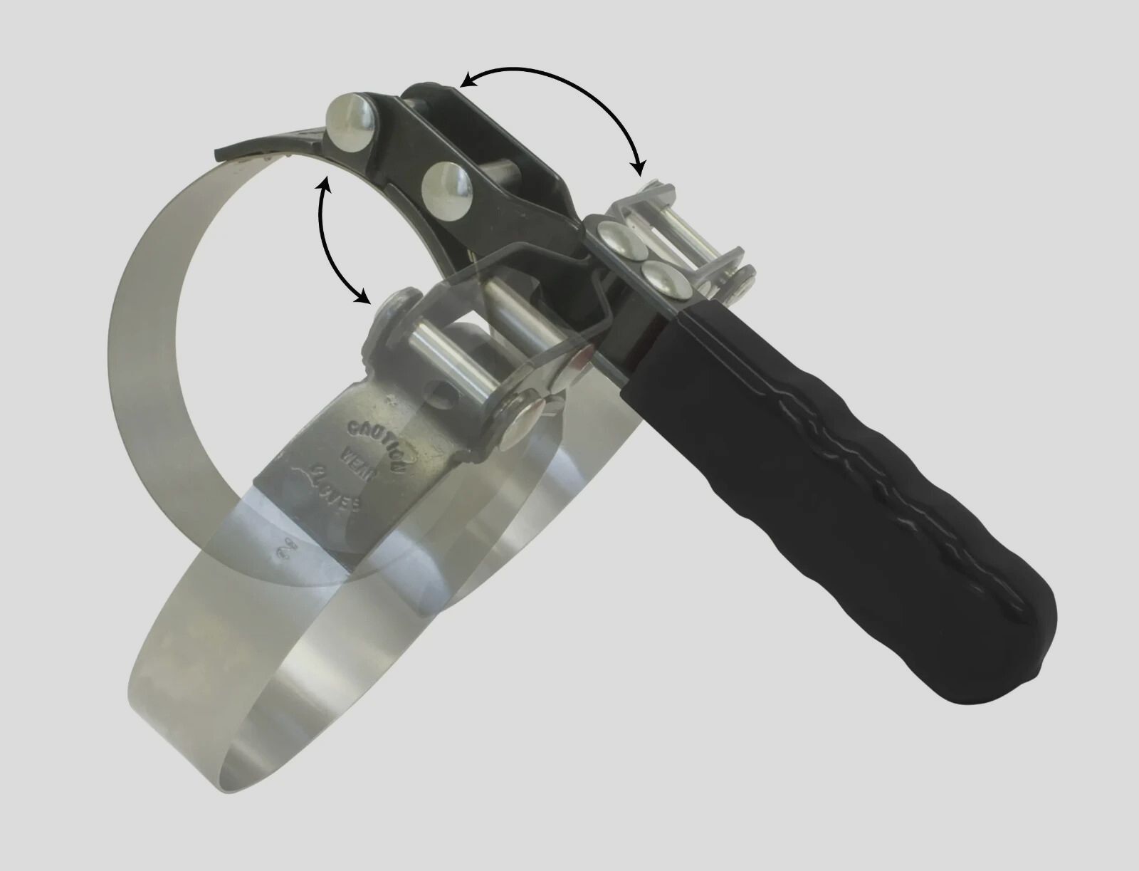 Lisle 53700 "Swivel Grip" Oil Filter Wrench Range 2 7/8" to 3 1/4" by 1" Wide