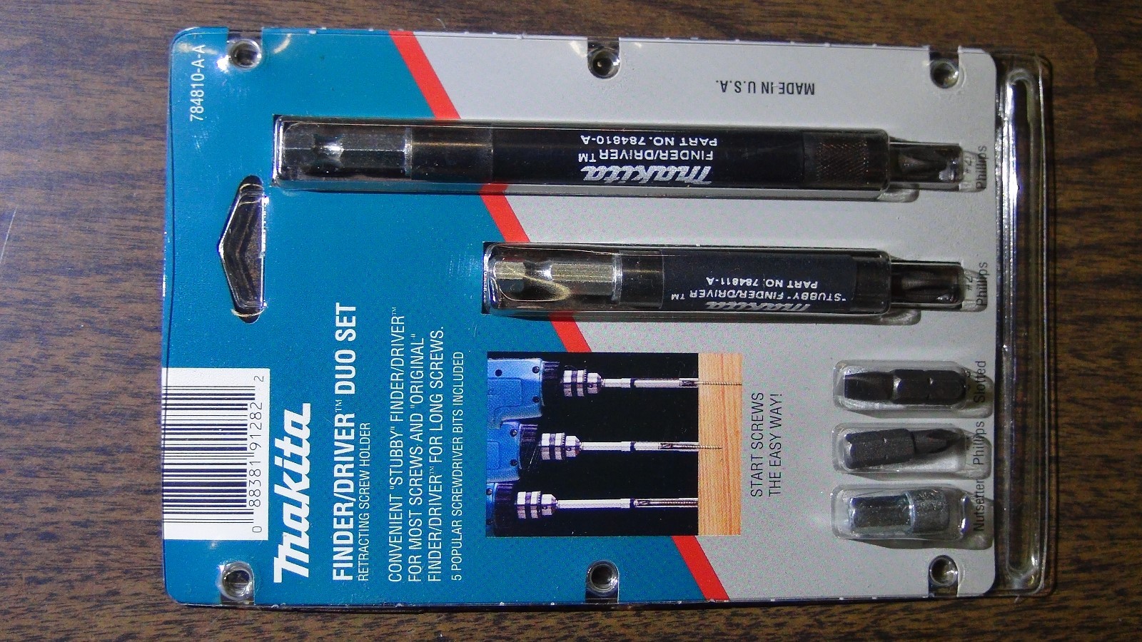 Makita 784810-A-A 7 pc 2 Holder Stubby & Long Finder / Driver Duo Set USA