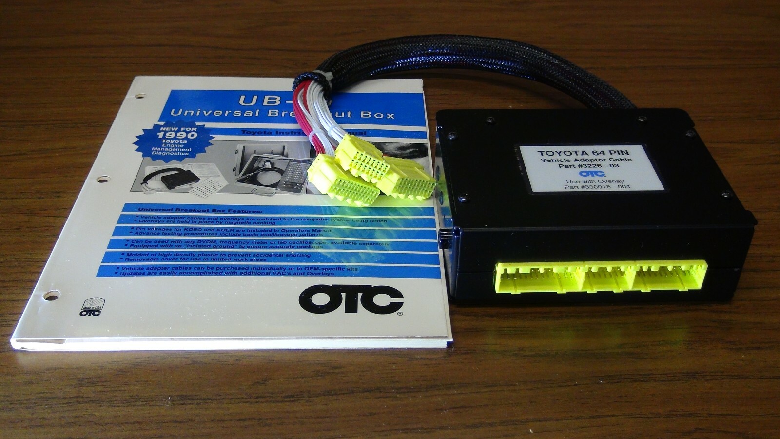 OTC 3226-03 Toyota 64  Pin Breakout Box Vehicle Adapter Cable Adapter