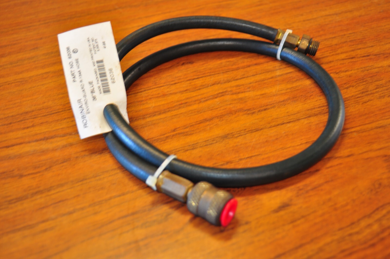 Robinair 62036 AC Enviro-Guard Hose for R-134a 36", Blue  Low Side  Made in USA