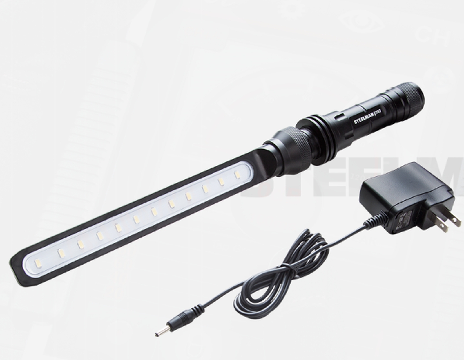 Slim Lite Rechargeable Work Light 400 Lumens 13-3/4" L x 1-3/8" W Steelman 78606