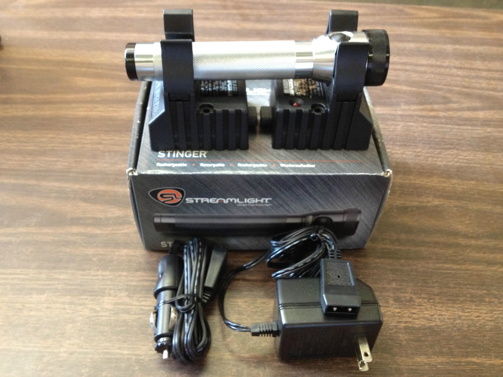 Streamlight 75081 Titanium Singer Flashlight with AC/DC Charger with 2 holder