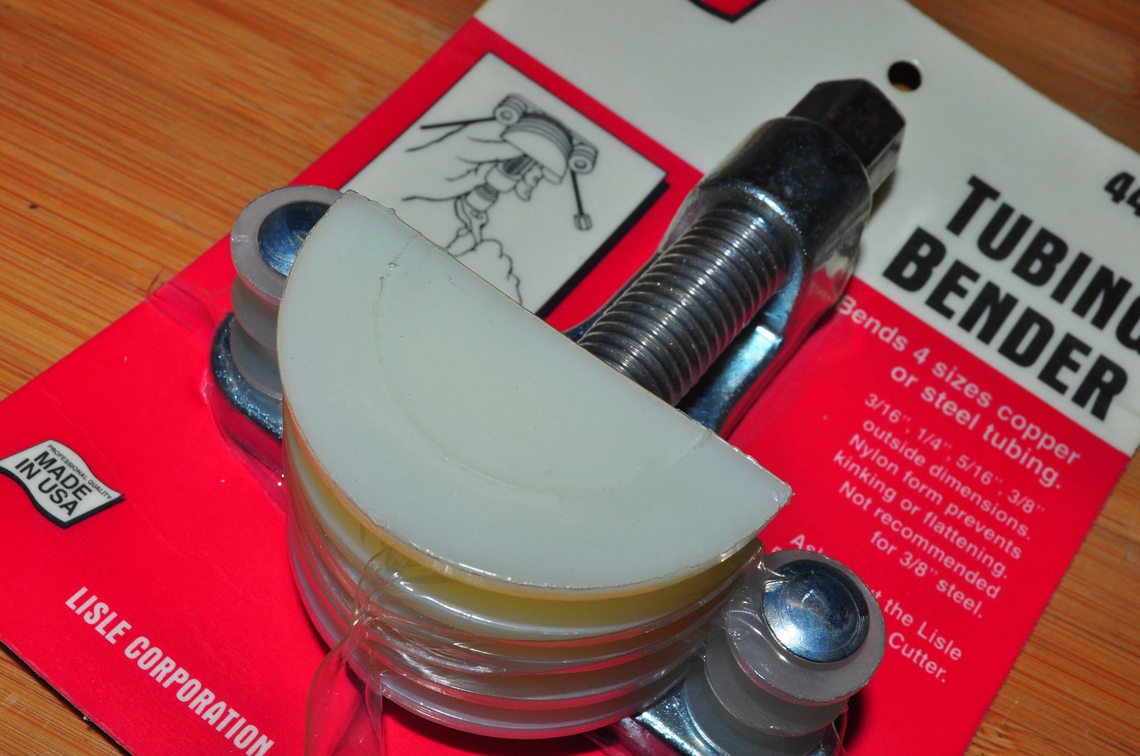 Tubing Bender For 3/16",1/4", 5/16" and 3/8" O.D. tubing made in USA Lisle 44000