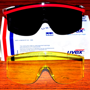 Uvex Astrospec Gray Lens Safety Sun Glasses Anti-Fog,Static,Uv, S1159 USA