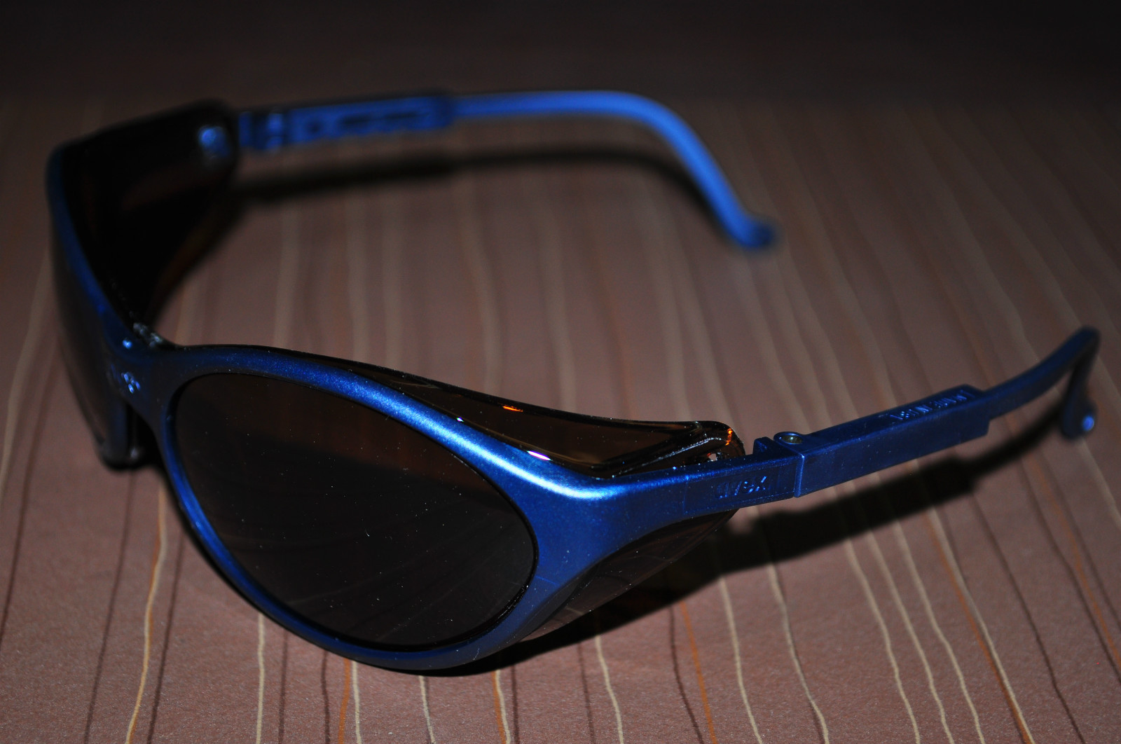 Uvex S1623 Bandit Safety Eyewear,Slate Blue Frame, Espresso Ultra-Dura coat Lens